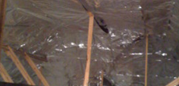 after install the radiant barrier foil